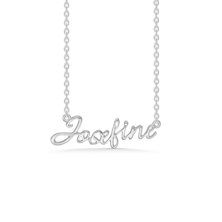 Name Tag Josefine made of 925 pure sterling silver.