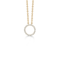 DIAMOND HALO pendant in 14 karat gold | Danish design by Mads Z