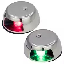 LED lanterne sæt styrbord og bagbord 12V rustfri SS304