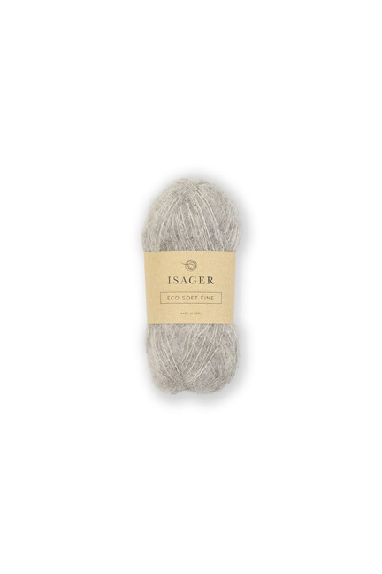 Isager Soft Fine farve E2s garn med Yak, alpaca og silke