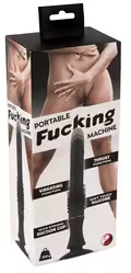 Portable Fucking Machine vibrator i blød silikone med vibration og thrust-funktion samt kraftig sugekop.