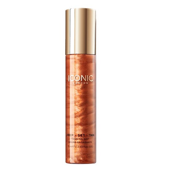 Iconic London, Prep Set Glow, Glow, 75 ml. - Makeup, Settingspray, Ekstra holdbar makeup, Shimmer, Fugt