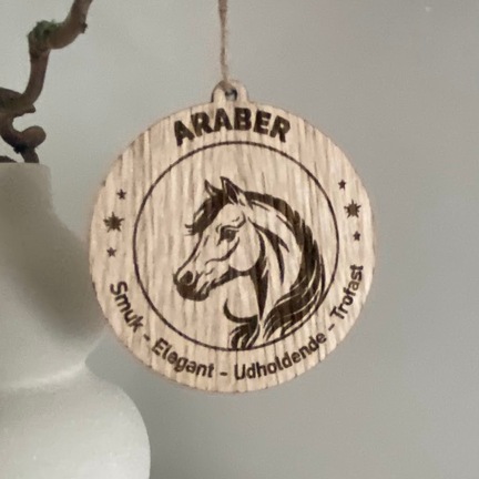araber hest ornament træ by sandager