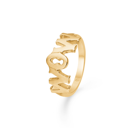WOW/MOM ring i 14 karat guld | Mads Z