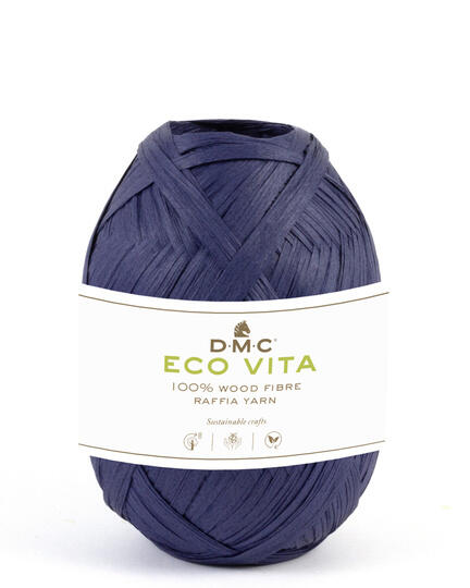 raffia dmc garnnoegle i farven marineblaa bastgarn