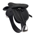 LeMieux Mini Toy Pony sadel i sort ægte læder