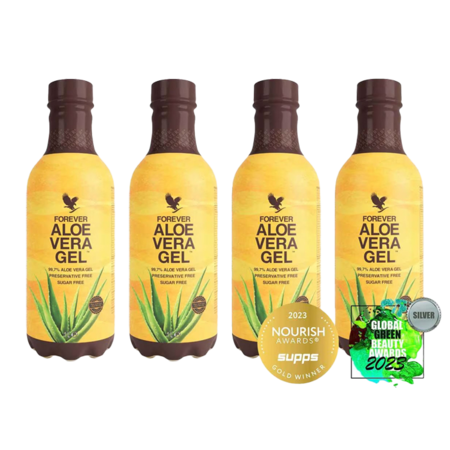 Prisvindende Aloe vera drik Forever Aloe Vera Gel 4 stk.