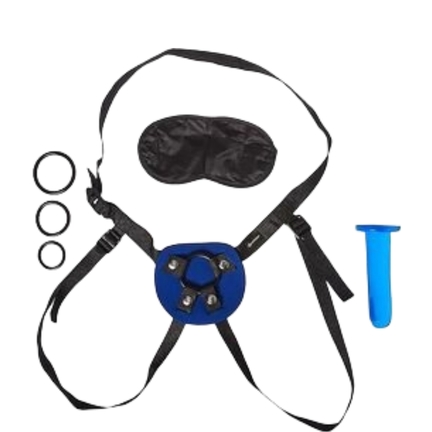 Beginner’s Strap-On For Him – justerbart strap-on-sæt med realistisk dildo