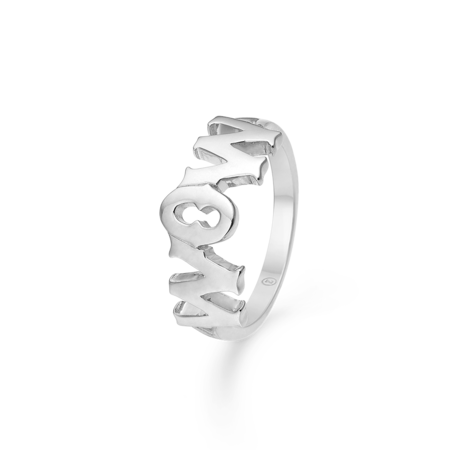 WOW/MOM ring i sølv | Mads Z