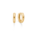 Lumin Plain hoops udført i 925 ren sterlingsølv belagt med slidstærk 18 karat forgyldning.