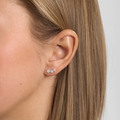 Céleste earrings in 14-carat gold, as shown on the model