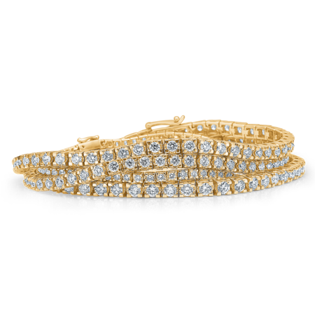TENNIS bracelet in 14 karat gold with diamonds | Danish design by Mads Z