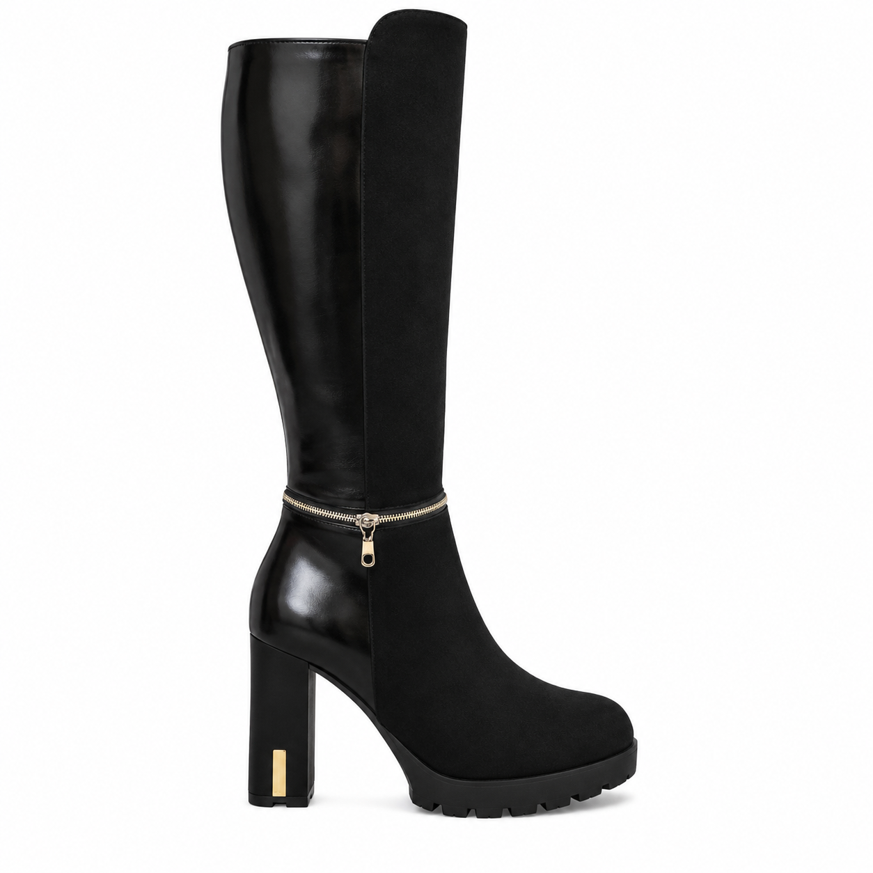 Noira Gold Tall Boot - 36