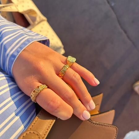 Untamed ring in gold-plated silver | Studio Z