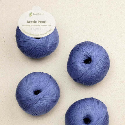 4 garnnoegler i kvaliteten arctic pearl fra pascuali i farven sapphire 13