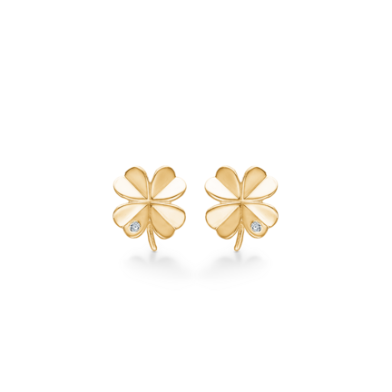 CLOVER earrings 8 karat gold | Danish design by Mads Z