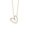 DIAMOND LOVE pendant in 14 karat gold with diamonds | Danish design by Mads Z