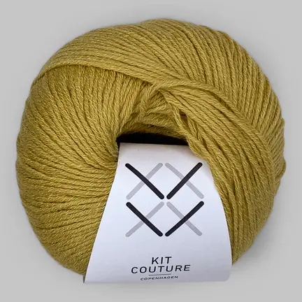 Garnnøgle Wool Cotton fra Kit Couture i farven jordgul