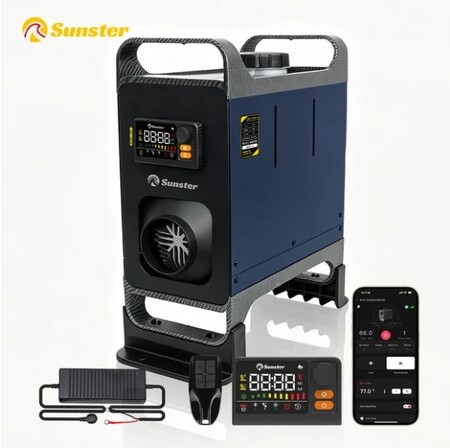 Sunster TR B2 8kW All-in-One dieselfyr med Bluetooth