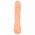 Hudfarvet penis dildo 21 cm i PVC med sprøjtefunktion og realistiske årer