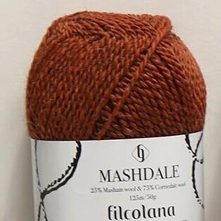 Garnnøgle mashdale fra filcolana i farven 390 Terracotta