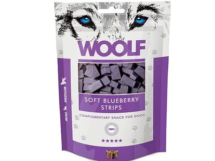 Woolf Soft blueberry strips - 100g