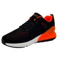 Sorte og orange sneakers til mænd