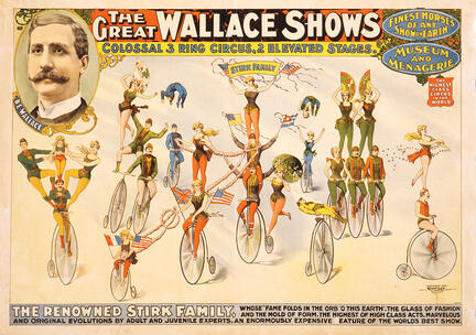 fotomester circus cirkus plakat wallace shows