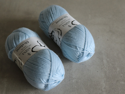 Close up af Anina fra Filcolana i farven 340 ice blue