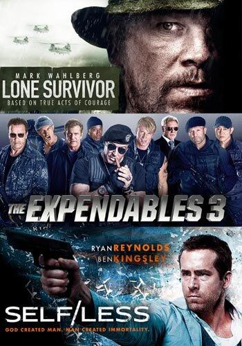Lone Survivor, The Expendables, Self/Less, DVD Movie