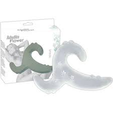 MellowWhite Flower Wave dildo fra You2Toys i transparent hvidt design.