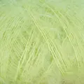 close up af garnnoegle soft silk mohair fra knitting for olive farven citrongræs