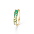 POETRY EMERALD ring in 14 karat gold | Danish design by Mads Z