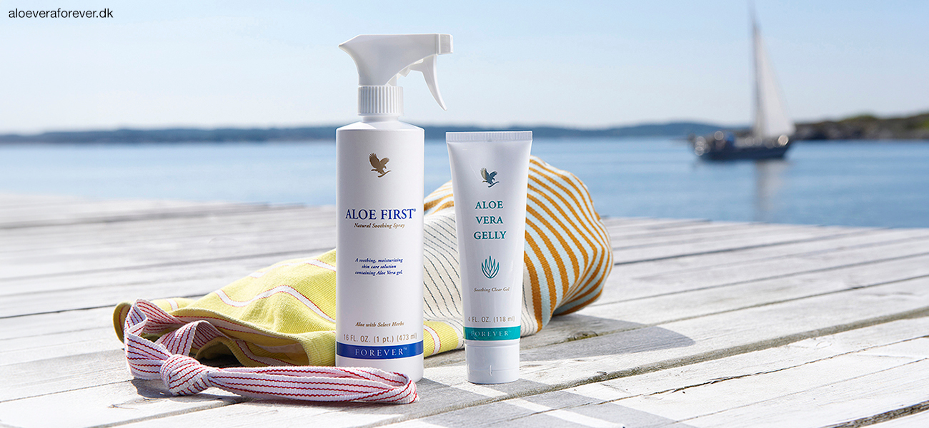 Aloe First og Aloe Vera Gelly - hudens bedste venner efter en dag i solen