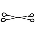 Bondage reb-sæt i shibari-look med justerbare løkker til hænder og fødder