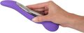 Sweet Smile Purple Massage Wand – genopladelig silikone vibrator med to motorer og 10 vibrationsmønstre