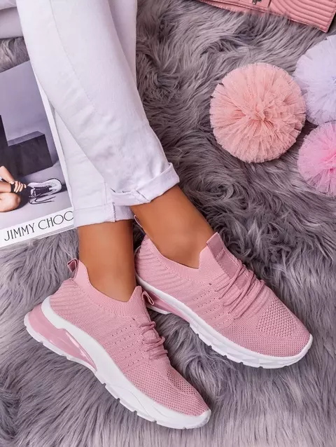 Sneakers Dame - Pink - model JH102 - Satana.dk