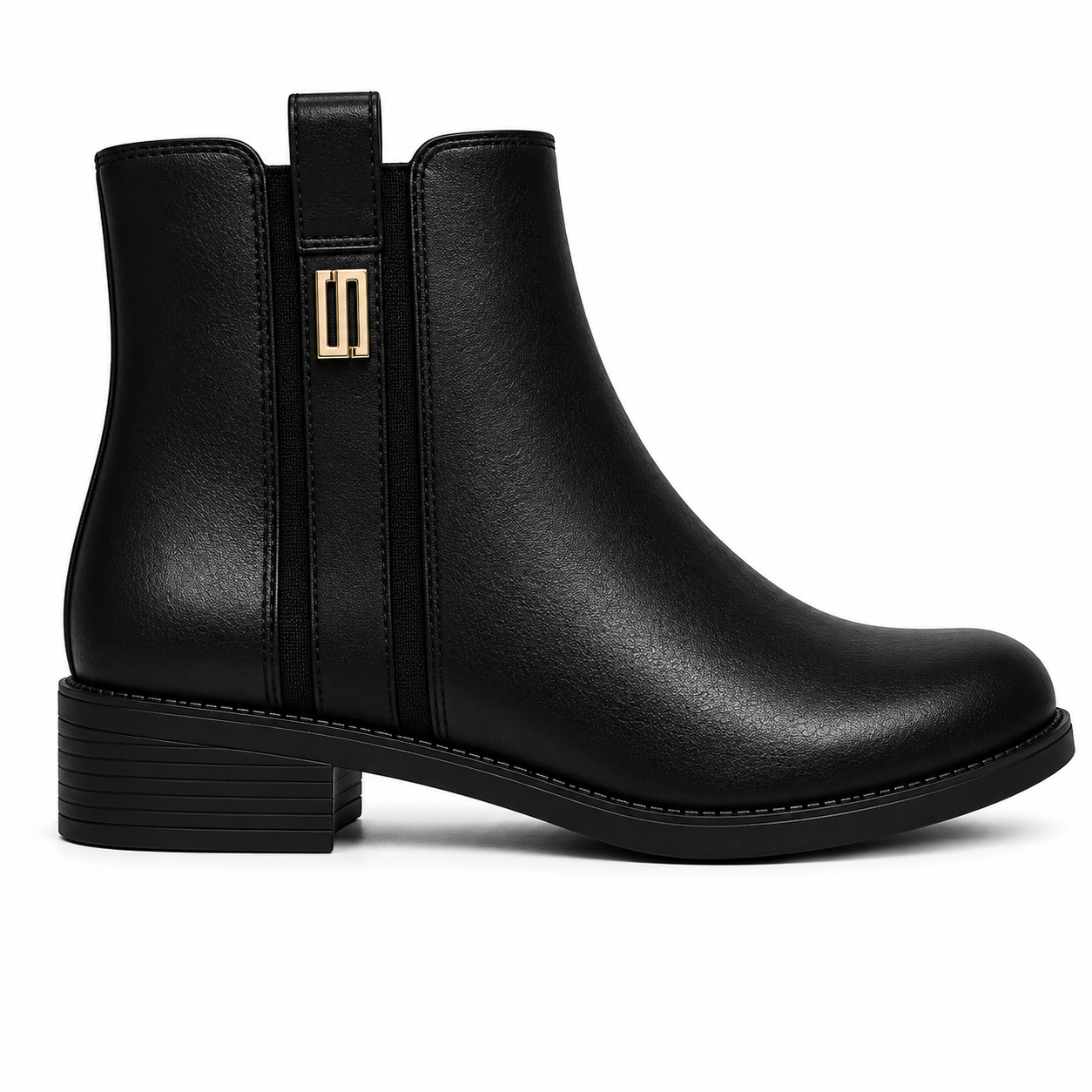 Noira Gold Zip Chelsea Boot - 36