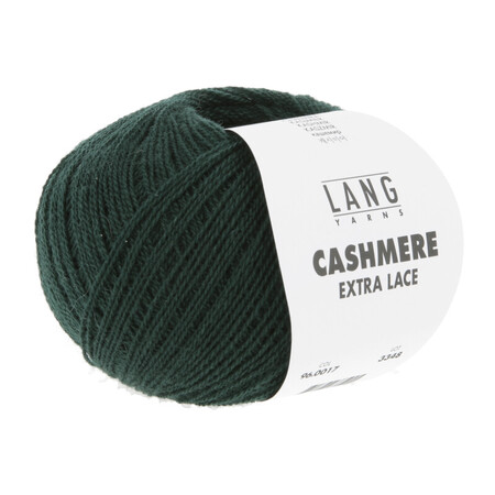 Garnnøgle cashmere extra lace fra Lang Yarns i farven fir