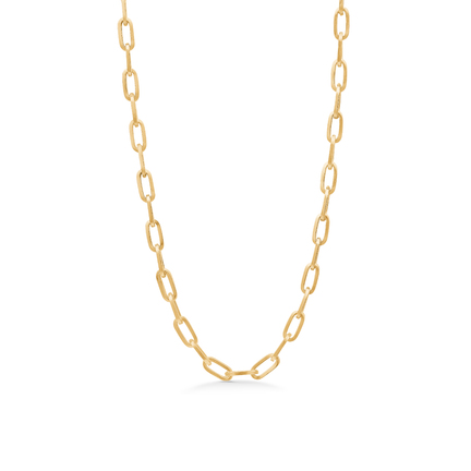 Link Chain Necklace - Link halskæde i forgyldt sølv