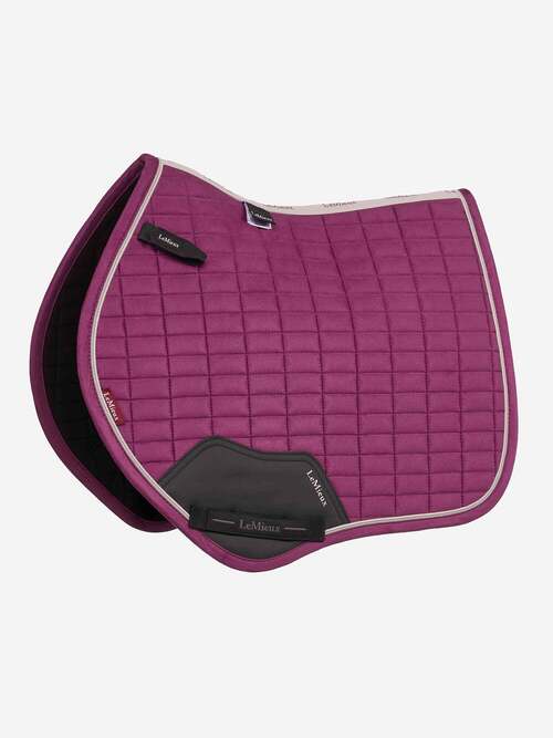LeMieux Suede Suede Close Contact underlag - Blackberry - S/M