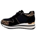 sorte leopard sneakers