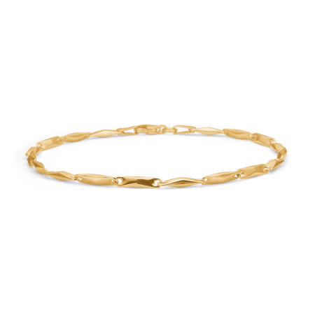 Facet armbånd i 8 karat guld