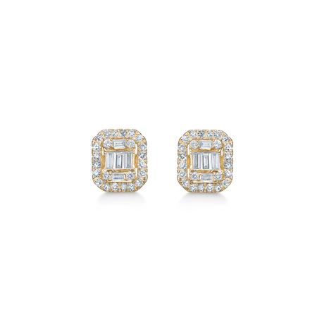 ELIZABETH earrings in 14 karat gold with 0.36 ct. W.SI. diamonds.