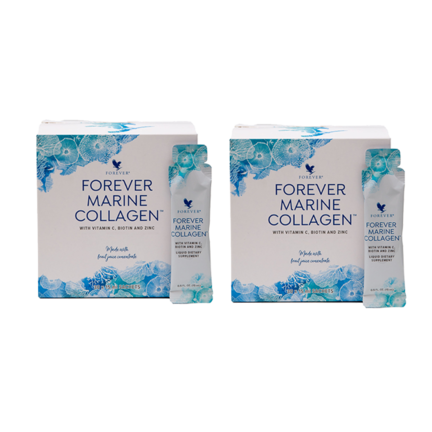 2 pakker Forever Marine Collagen på tilbud