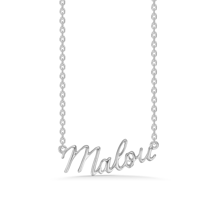 Name Tag Malou made in 925 pure sterling silver.