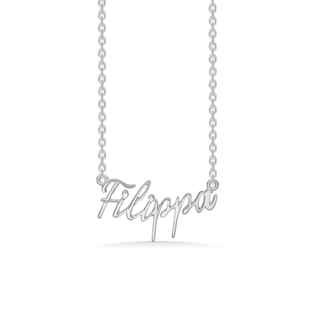 Name Tag Filippa made of 925 pure sterling silver.