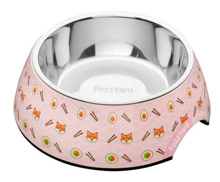 madskål, pink madskål, lyserød madskål, madskål til hund, mad skål
