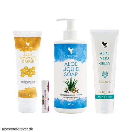 Aloe vera til teenageren - Aloe Lips, Aloe Vera Gelly, Aloe Liquid Soap og Aloe Lips
