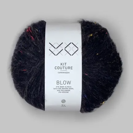 Blow garn fra Kit Couture i farven sort